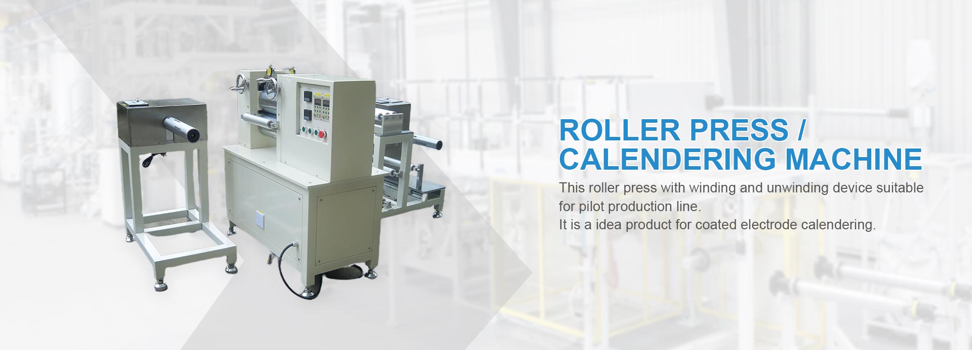 Battery Electrode Calendering Machine