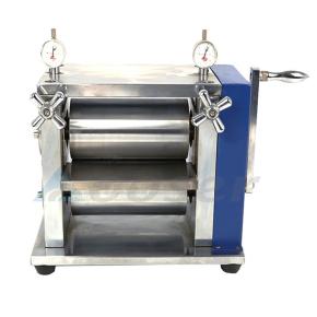 Small  Manual Compact Roller Press Machine for Battery Electrode Sheet Calendering