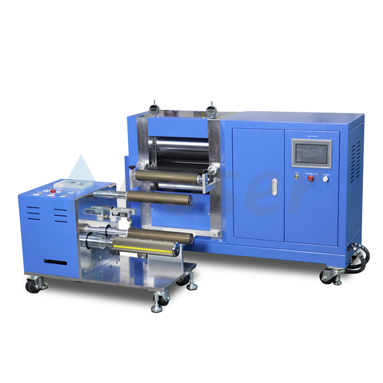 Roller press machine for lithium battery